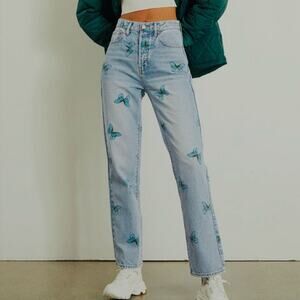 PacSun Eco Butterfly Dad Jeans